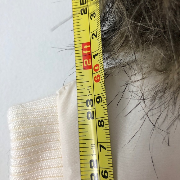 Alfred Sung Pure Cream Vest Fur-lined Vegan S - Picture 6 of 6